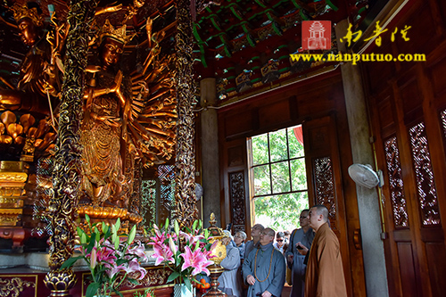 台湾圆明禅院传放法师一行到南普陀寺参访